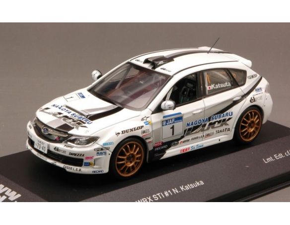 Ixo model MDC024 SUBARU IMPREZA Gr.N N.1 RALLY KYOTO 2009 N.KATSUKA 1:43 Modellino