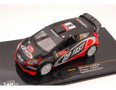 Ixo model RAM492 FORD FIESTA RS WRC N.9 11th MONTE CARLO 2012 WILSON-MARTIN 1:43 Modellino