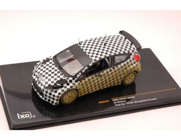 Ixo model RAM443 FORD FIESTA S2000 TEST CAR GREYSTOKE FOREST 2009 1:43 Modellino