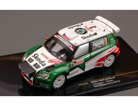 Ixo model RAM422 SKODA FABIA S2000 N.3 KOPEDY/STARY 5th MONTE CARLO 2010 1:43 Modellino