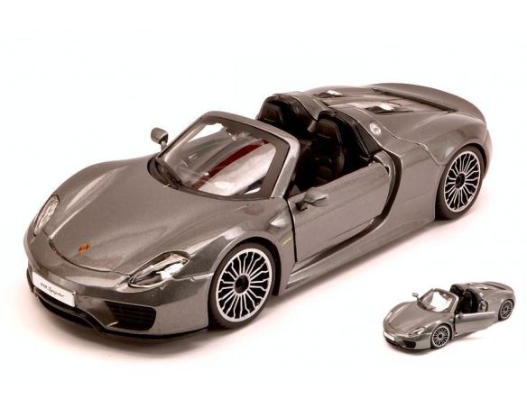 BBURAGO BU21076 PORSCHE 918 SPYDER 2013 SILVERGUN 1:24 Modellino