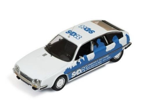 Ixo model CLC125 CITROEN CX 1983 SALON DES ARTISTS WHITE/BLUE 1:43 Modellino