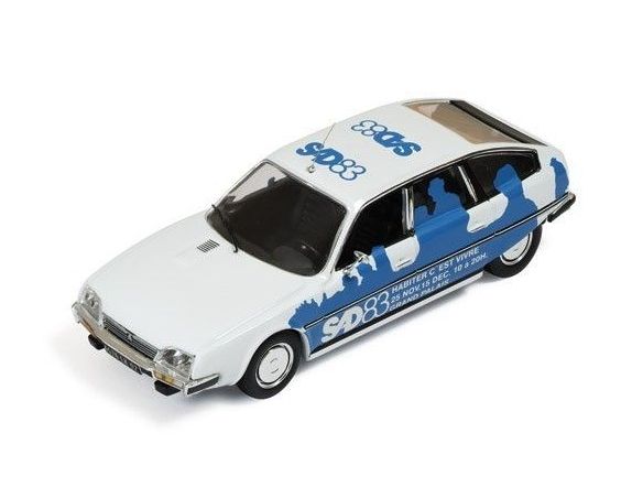 Ixo model CLC125 CITROEN CX 1983 SALON DES ARTISTS WHITE/BLUE 1:43 Modellino