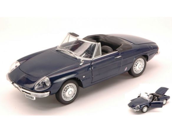 Nostalgie NT020 ALFA ROMEO SPIDER DUETTO 1600 1966 BLUE 1:24 Modellino