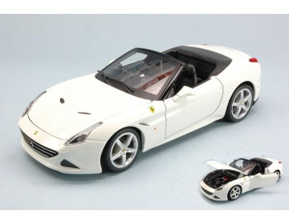 Bburago BU26011W FERRARI CALIFORNIA T OPEN TOP 2014 WHITE 1:24 Modellino