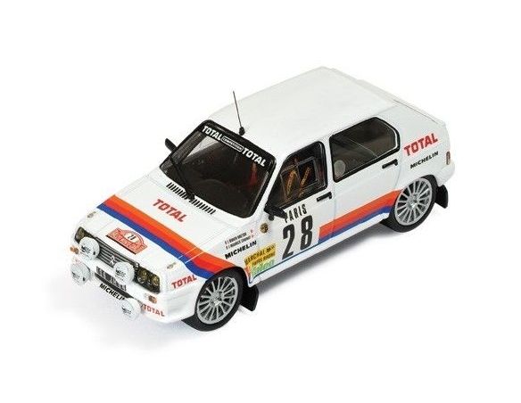 Ixo model RAC129 CITROEN VISA CHRONO N.28 BRETON/CHOMAT RALLY M.CARLO 1983 1:43 Modellino