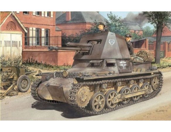 Dragon 6258 PANZERJAGER I 4,7 CM EARLY PRODUCTION KIT 1:35 Modellino