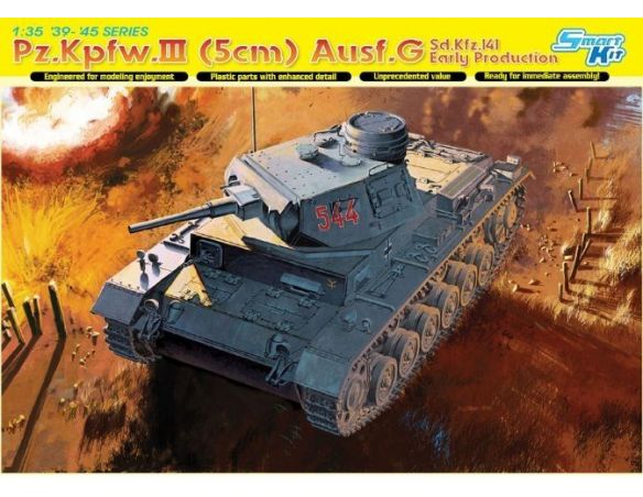 Dragon D6639 PZ.III (5CM) AUSF.G KIT 1:35 Modellino
