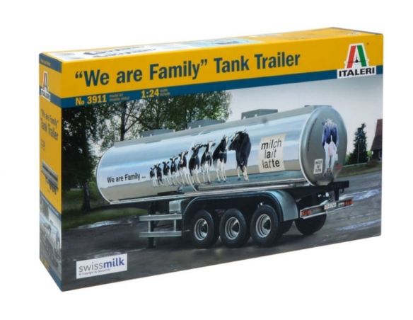 Italeri IT3911 THE FAMILY TANK TRAILER KIT 1:24 Modellino