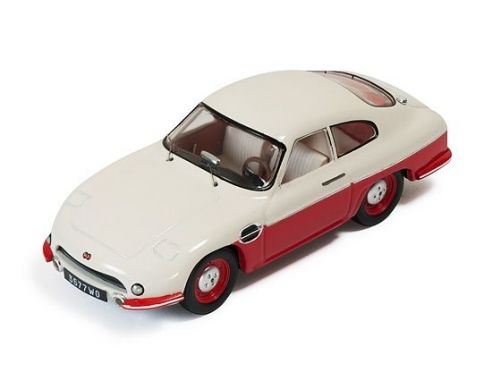 Ixo model CLC264 PANHARD DB HBR5 1957 BEIGE AND RED CLOSED LIGHTS 1:43 Modellino