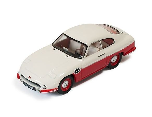 Ixo model CLC264 PANHARD DB HBR5 1957 BEIGE AND RED CLOSED LIGHTS 1:43 Modellino