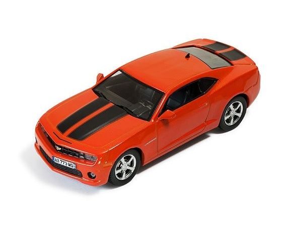 Ixo model MOC173 CHEVROLET CAMARO 2012 METALLIC ORANGE WITH BLACK STRIPES 1:43 Modellino