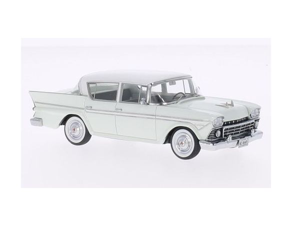 Neo Scale Models NEO44665 RAMBLER CUSTOMS SIX SEDAN LIGHT TURQUOIS/WHITE 1:43 Modellino