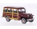 Neo Scale Models NEO44644 JEEP WILLYS STATION WAGON DARK RED/WOOD 1:43 Modellino
