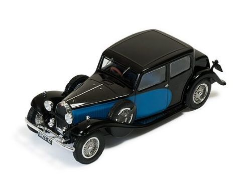 Ixo model MUS058 BUGATTI TYPE 57 GALIBIER 1935 BLACK AND BLUE 1:43 Modellino