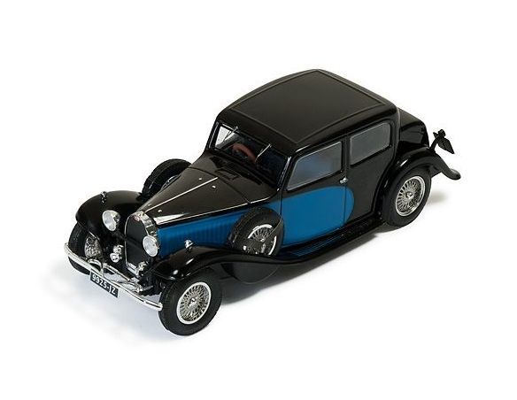 Ixo model MUS058 BUGATTI TYPE 57 GALIBIER 1935 BLACK AND BLUE 1:43 Modellino