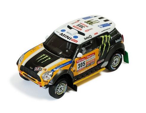Ixo model RAM573 MINI ALL 4 N.305 2nd DAKAR 2012 J.ROMA-M.PERIN 1:43 Modellino