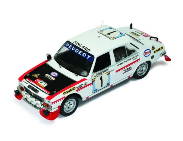 Ixo model RAC177 PEUGEOT 504 N.1 SAFARI RALLY 1975 T.MAKINEN 1:43 Modellino