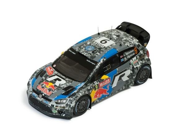 Ixo model RAM565 VW POLO N.9 5th WALES GB RALLY 2013 A.MIKKELSEN-M.MARKULA 1:43 Modellino