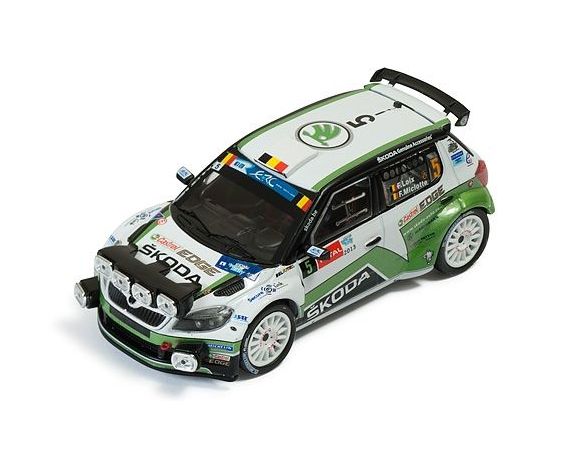 Ixo model RAM536 SKODA FABIA N.5 WINNER YPRES RALLY 2013 F.LOIX-F.MICLOTTE 1:43 Modellino