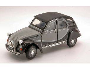 Welly WE4009G CITROEN 2 CV CHARLESTON 1980 GREY/BLACK 1:24 Modellino
