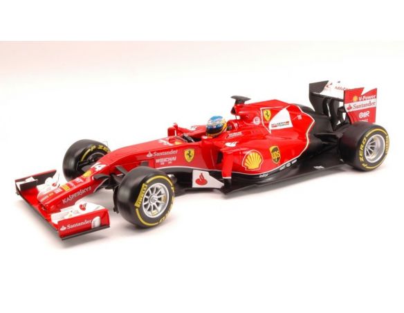 Hot Wheels HWBLY67 FERRARI F.ALONSO 2014 F14-T N.14 1:18 Modellino