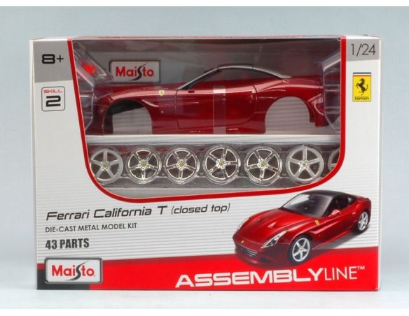 Maisto MI39130 FERRARI CALIFORNIA T (CLOSED TOP) 2014 AMARANT KIT 1:24 Modellino