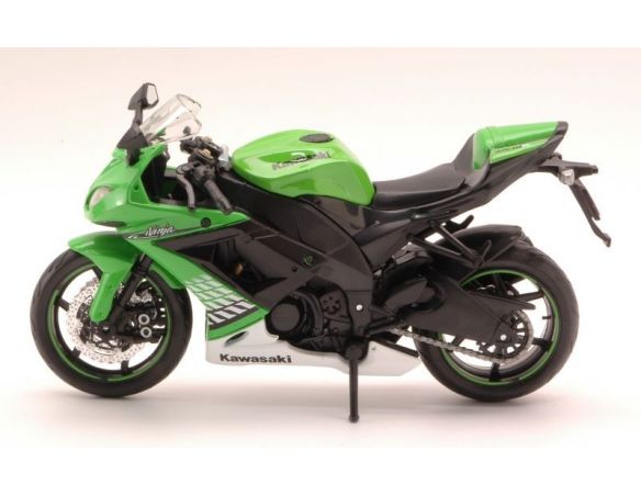 Maisto MI10011G KAWASAKI NINJA ZX-10 R 2010 GREEN 1:12 Modellino