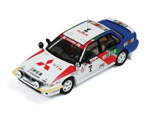 Ixo model RAC219 MITSUBISHI GALANT  N.7 WINNER IVORY COAST 1991 MEADOWS-SHINOZUKA 1:43 Modellino