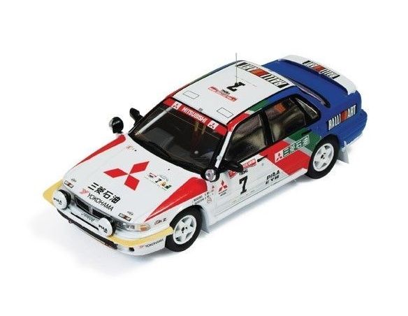 Ixo model RAC219 MITSUBISHI GALANT  N.7 WINNER IVORY COAST 1991 MEADOWS-SHINOZUKA 1:43 Modellino