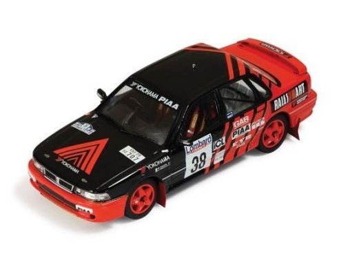 Ixo model RAC221 MITSUBISHI GALANT  N.38 15th RAC 1991 TAGUCHI-YAMAUCHI 1:43 Modellino