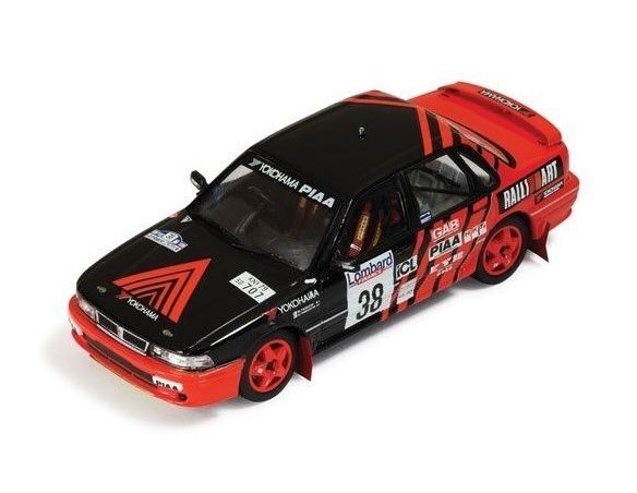 Ixo model RAC221 MITSUBISHI GALANT  N.38 15th RAC 1991 TAGUCHI-YAMAUCHI 1:43 Modellino