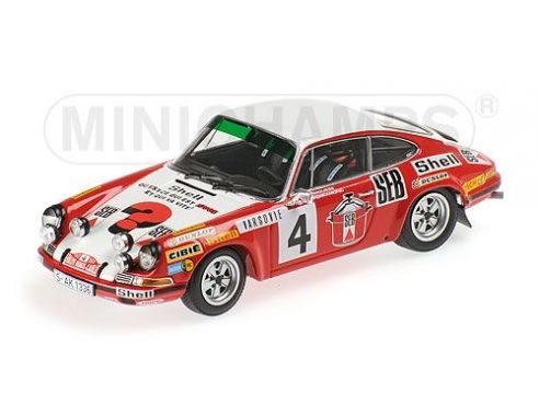 Minichamps PM400726804 PORSCHE 911 S N.4 2nd MONTE CARLO 1972 LARROUSSE-PERRAMOND 1:43 Modellino
