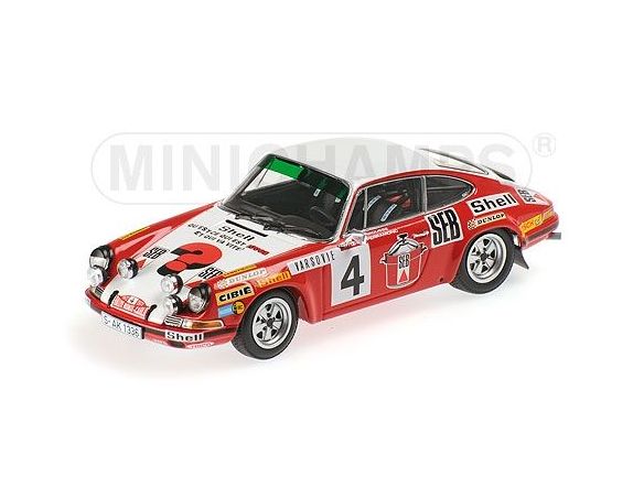 Minichamps PM400726804 PORSCHE 911 S N.4 2nd MONTE CARLO 1972 LARROUSSE-PERRAMOND 1:43 Modellino
