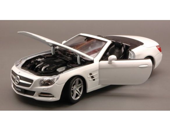 Welly WE0298 MERCEDES SL500 SPIDER 2012 WHITE 1:24 Modellino