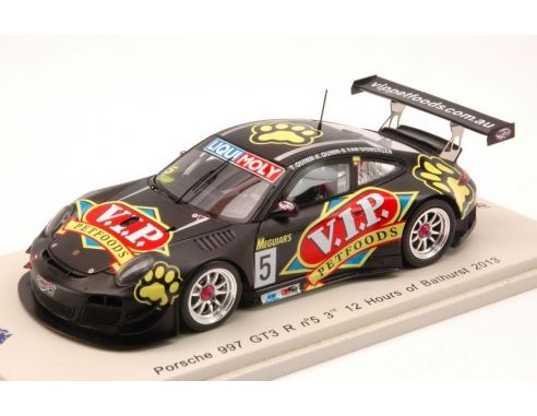 Spark Model SAS011 PORSCHE 997 GT3 R N.5 3rd 12h BATHURST 2013 QUINN-QUINN-GISBERGEN 1:43 Modellino