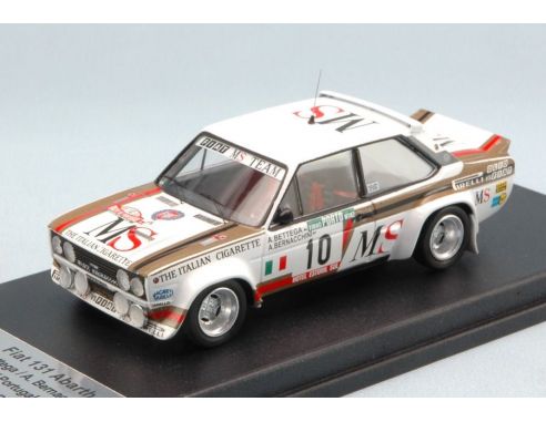 Trofeu TFRRAL28 FIAT 131 ABARTH N.10 ACCIDENT PORTUGAL 1980 BETTEGA-BERNACCHINI 1:43 Modellino
