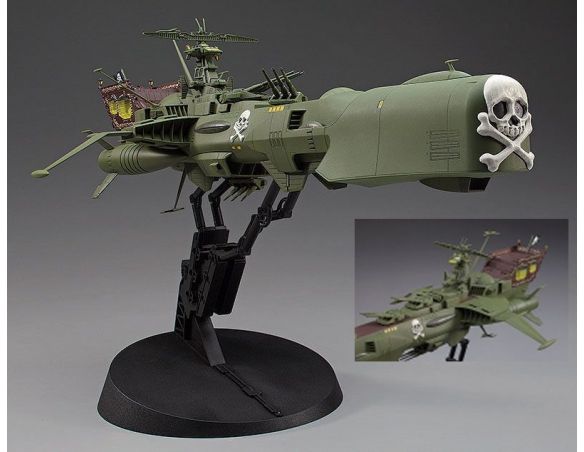 Hasegawa HG64724 CAPTAIN HARLOCK SPACE PIRATE BATTLE SHIP ARCADIA FIRST SHIP KIT 1:1500 Modellino