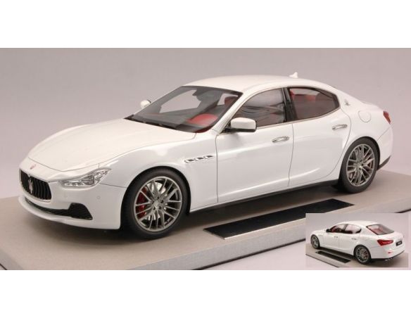 TopMarques TOPMM08 MASERATI GHIBLI 2013 WHITE 1:18 Modellino