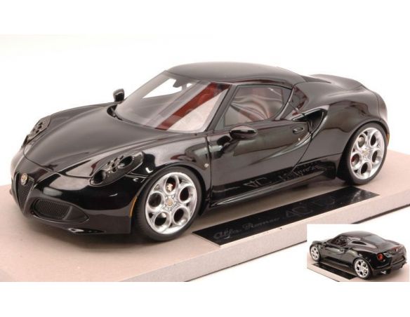 TopMarques TOP03MB ALFA ROMEO 4C 2013 SILK BLACK 1:18 Modellino