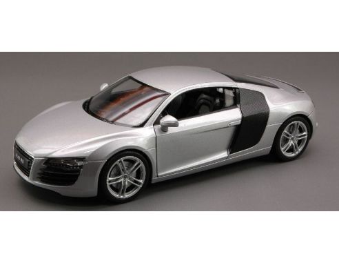 Welly WE1601 AUDI R 8 2007 SILVER 1:24 Modellino