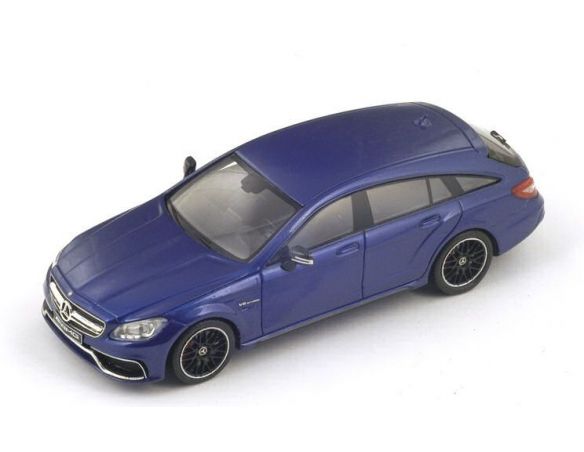 Spark Model S1081 MERCEDES CLS 63 AMG SHOOTIN BRAKE 2014 BLUE 1:43 Modellino
