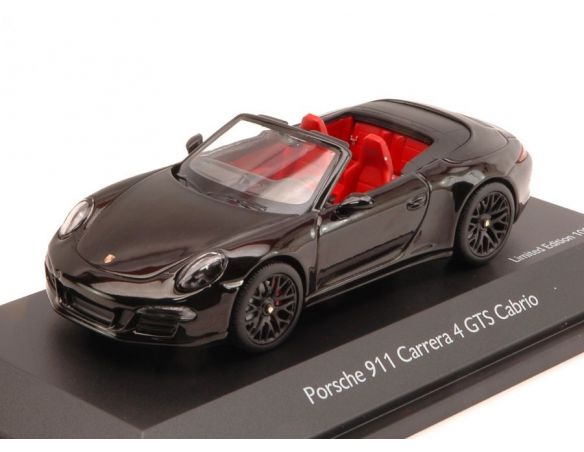 Schuco SH7587 PORSCHE 911 CARRERA 4 GTS CABRIO BLACK 1:43 Modellino