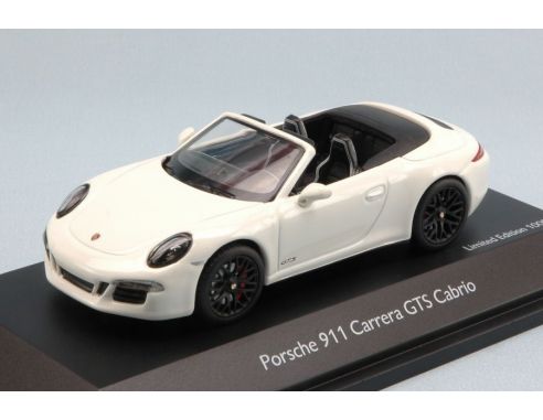 Schuco SH7576 PORSCHE 911 CARRERA GTS CABRIO WHITE 1:43 Modellino