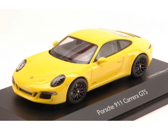 Schuco SH7572 PORSCHE 911 CARRERA GTS YELLOW 1:43 Modellino