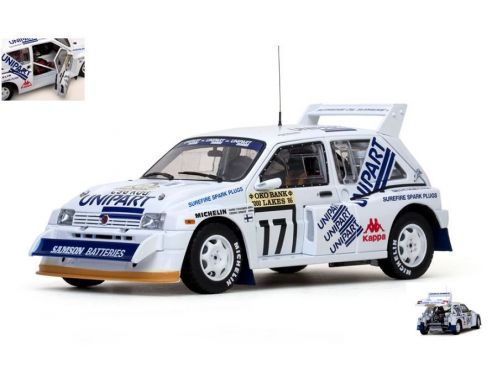 SunStar SS5535 MG METRO 6R4 N.17 8th 1000 LAKES RALLY 1986 H.TOIVONEN-C.WREDE 1:18 Modellino