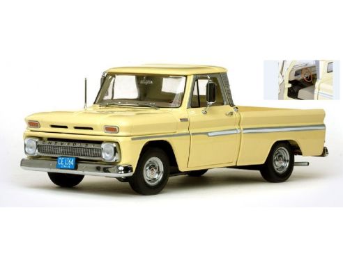 SunStar SS1364 CHEVROLET C-10 STILESIDE PICKUP 1965 YELLOW 1:18 Modellino
