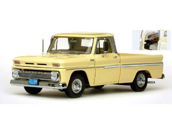 SunStar SS1364 CHEVROLET C-10 STILESIDE PICKUP 1965 YELLOW 1:18 Modellino