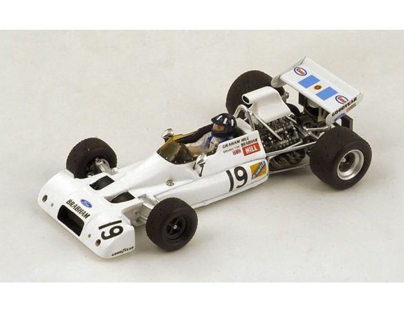 Spark Model S4340 BRABHAM BT33 G.HILL 1972 N.19 6th SOUTH AFRICAN GP 1:43 Modellino