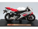 Maisto MI07081W YAMAHA YZF-R6 WHITE 1:18 Modellino